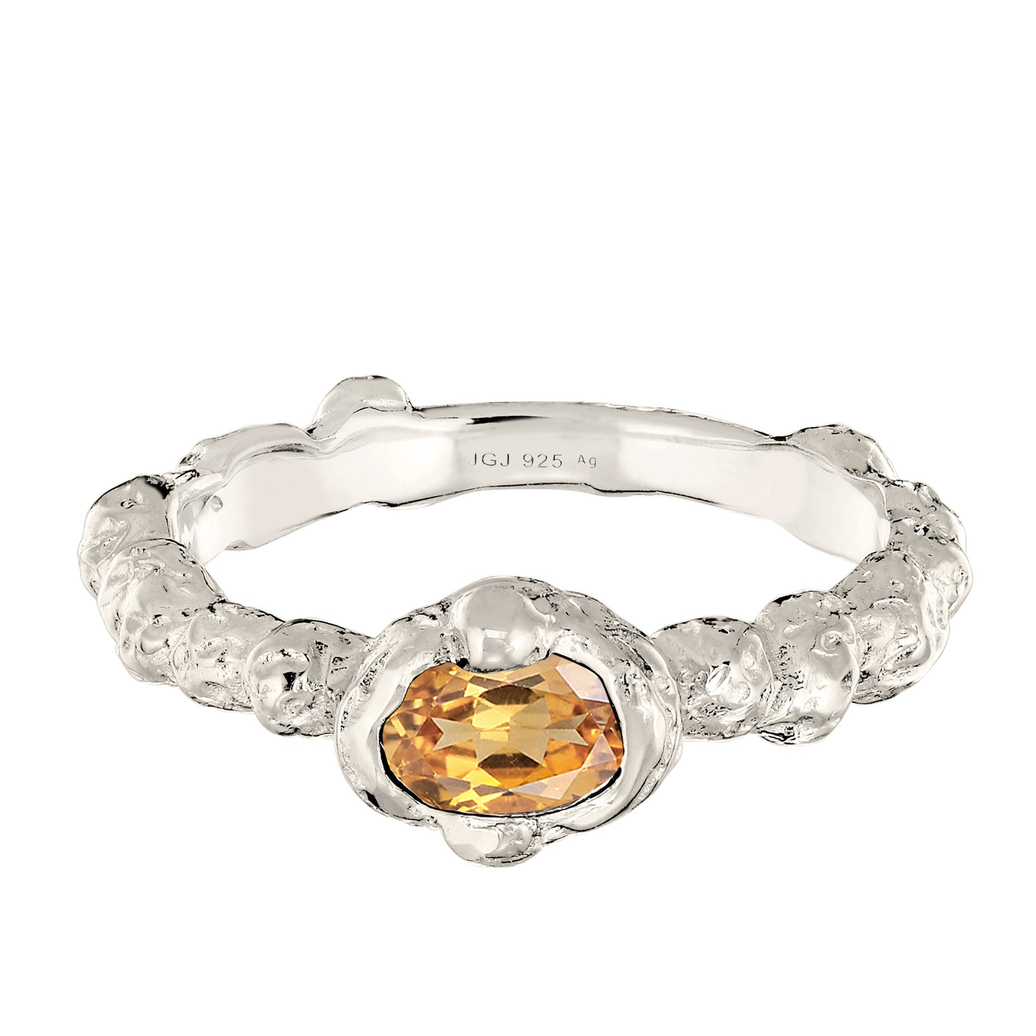 Silber - Elli | Ring | Citrin (Gelb) | 925 Sterling Silber