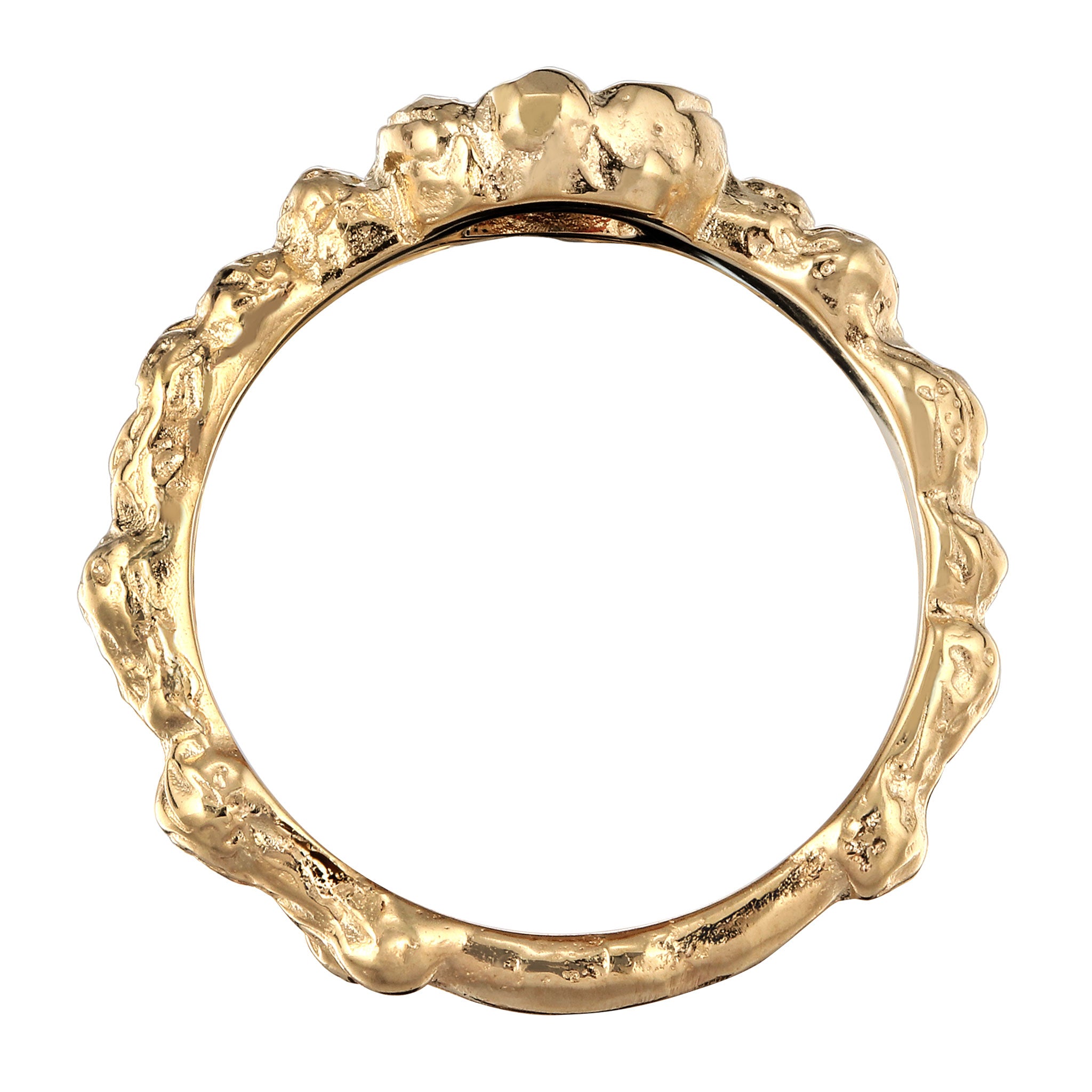 Gold - Elli | Ring  | Zirkonia (Grün) | 925 Sterling Silber vergoldet