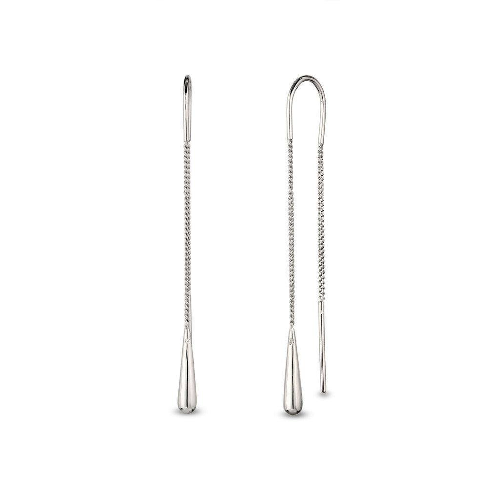 Silber - Elli | Ohrhänger Tropfen | Swarovski® Kristalle | 925 Sterling Silber
