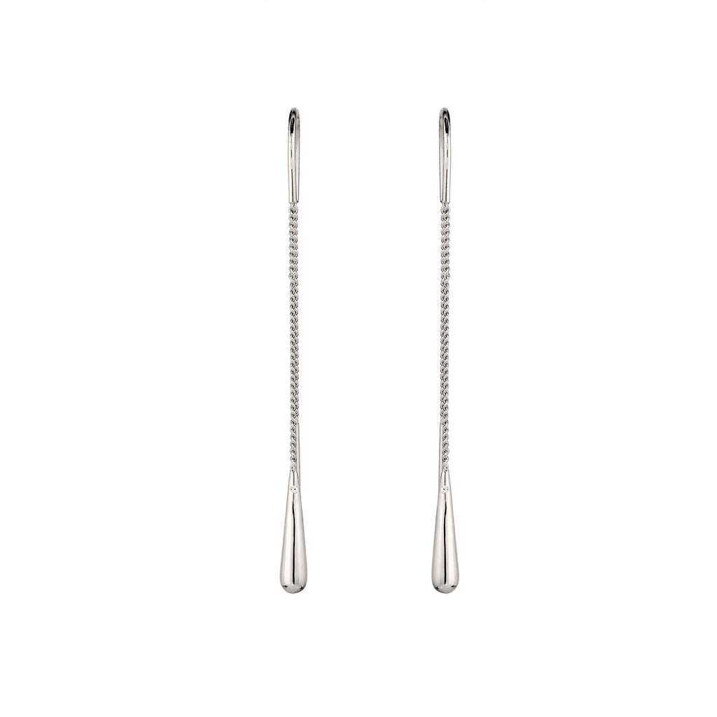 Silber - Elli | Ohrhänger Tropfen | Swarovski® Kristalle | 925 Sterling Silber
