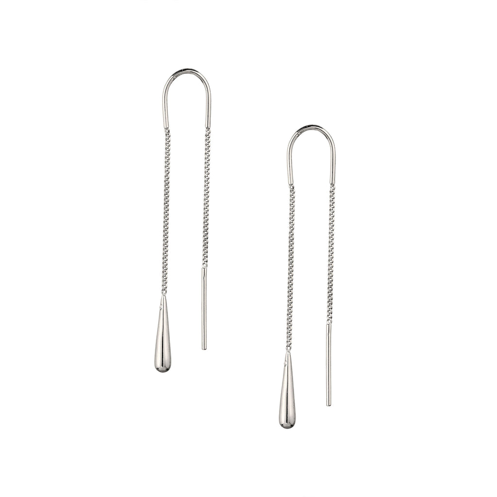 Silber - Elli | Ohrhänger Tropfen | Swarovski® Kristalle | 925 Sterling Silber