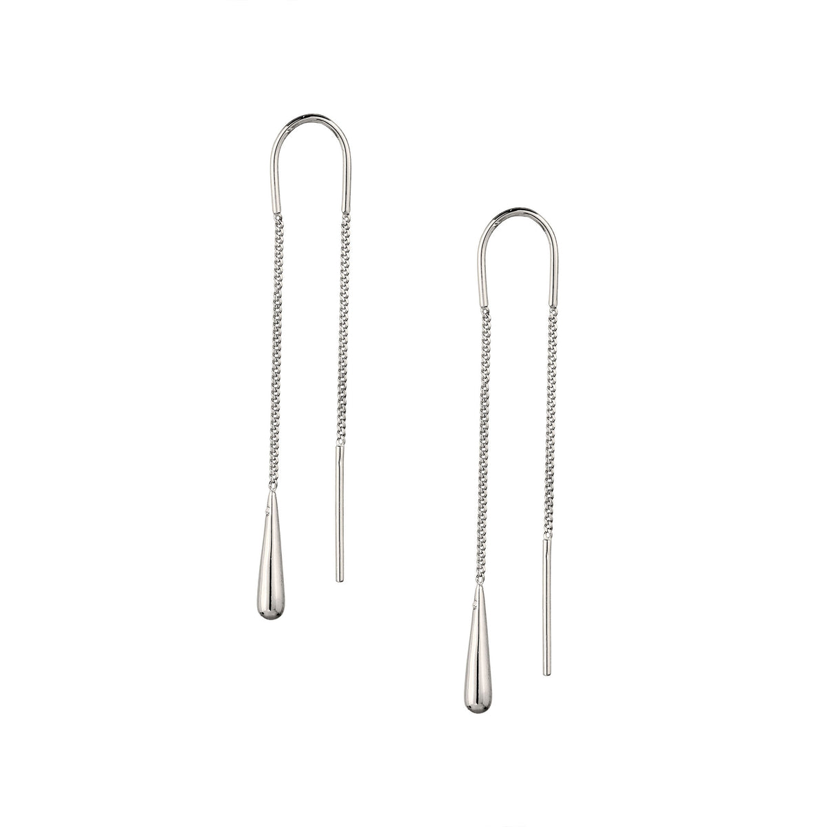 Silber - Elli | Ohrhänger Tropfen | Swarovski® Kristalle | 925 Sterling Silber
