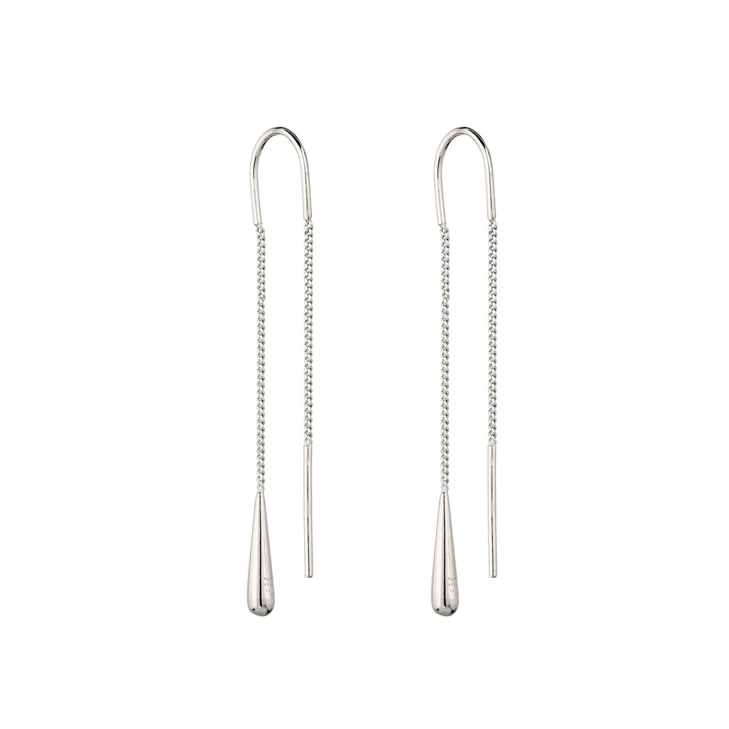 Silber - Elli | Ohrhänger Tropfen | Swarovski® Kristalle | 925 Sterling Silber