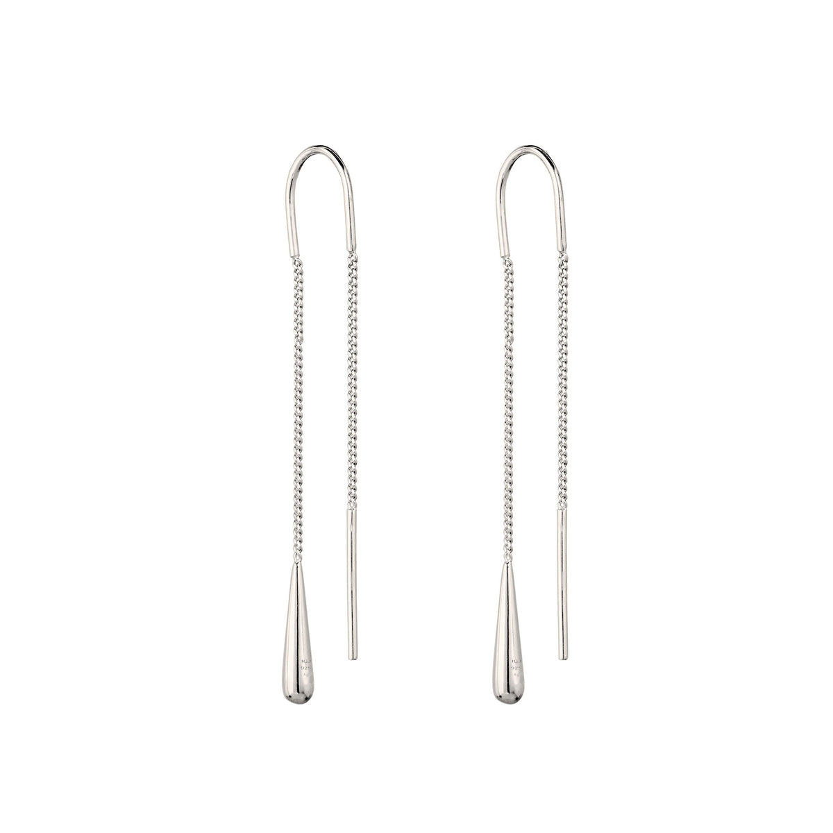 Silber - Elli | Ohrhänger Tropfen | Swarovski® Kristalle | 925 Sterling Silber