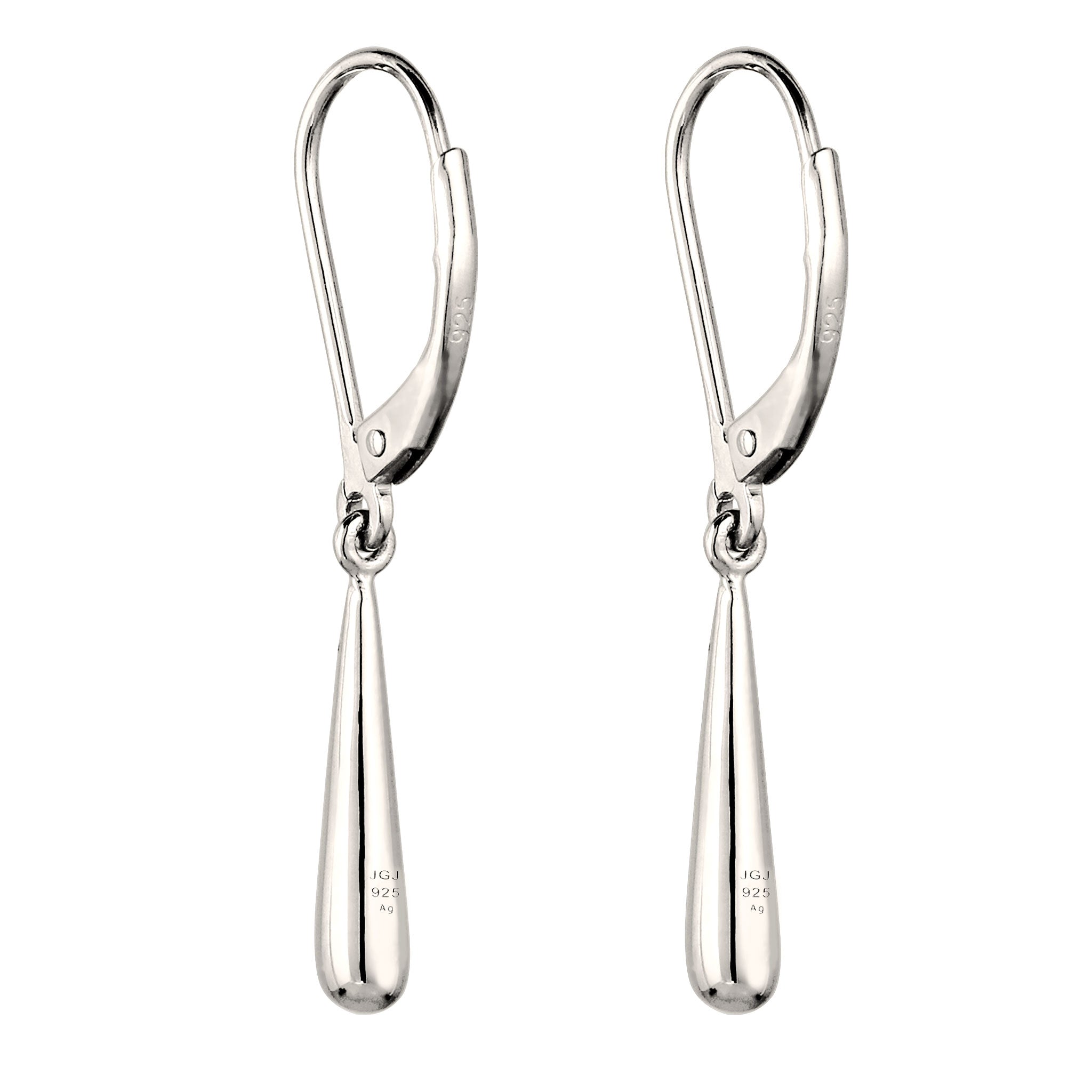 Silber - Elli | Ohrhänger Tropfen | Swarovski® Kristalle | 925 Sterling Silber
