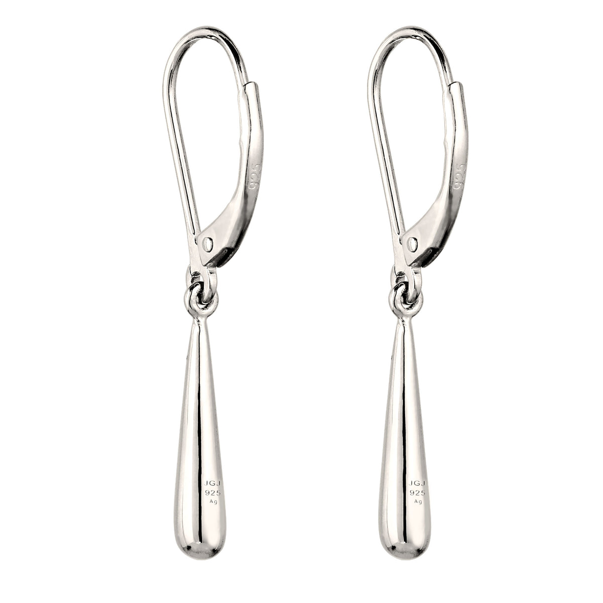 Silber - Elli | Ohrhänger Tropfen | Swarovski® Kristalle | 925 Sterling Silber