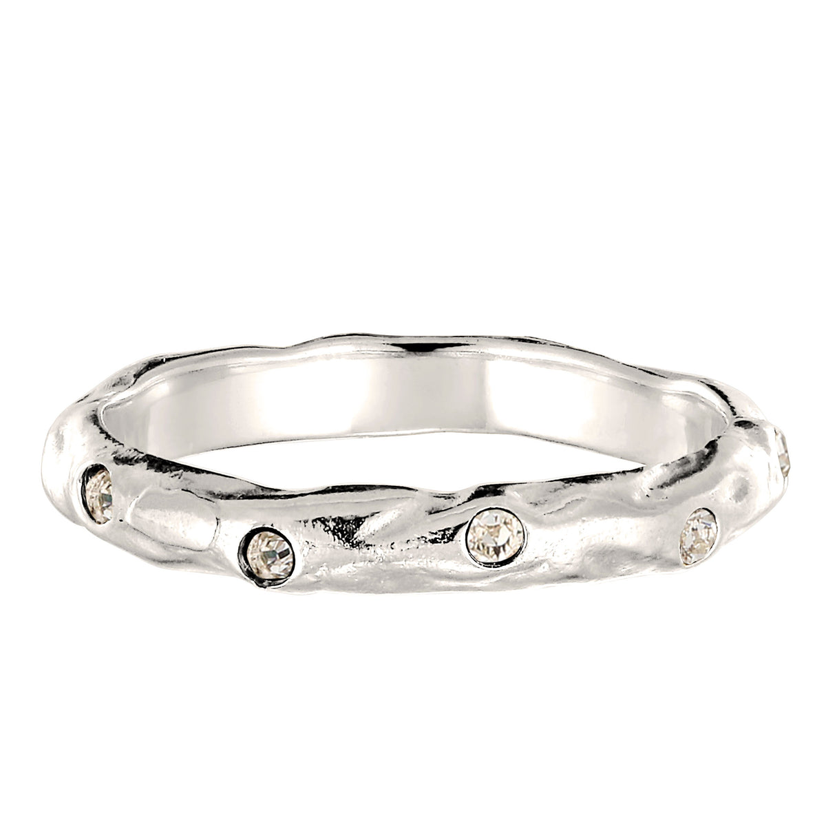 Silber - Elli | Ring | Swarovski® Kristalle (Weiß) | 925 Sterling Silber