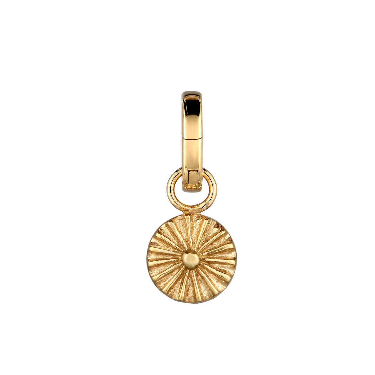 Gold - Elli | Charm Ornament Sonne | 925 Sterling Silber vergoldet