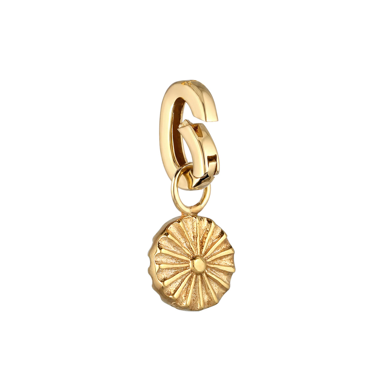 Gold - Elli | Charm Ornament Sonne | 925 Sterling Silber vergoldet