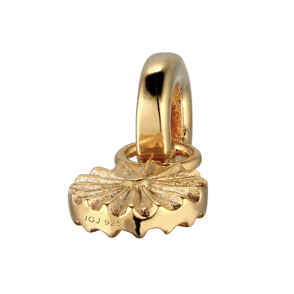 Gold - Elli | Charm Ornament Sonne | 925 Sterling Silber vergoldet