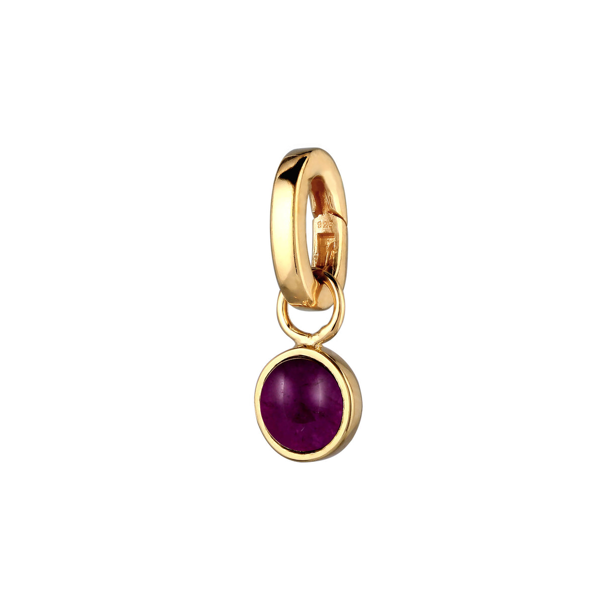 Gold - Elli | Anhänger | Amethyst Lila | 925 Sterling Silber vergoldet