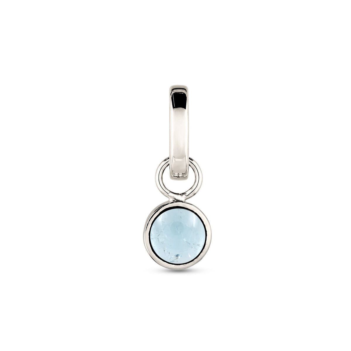 Silber - Elli | Anhänger | Aquamarin Hellblau | 925 Sterling Silber