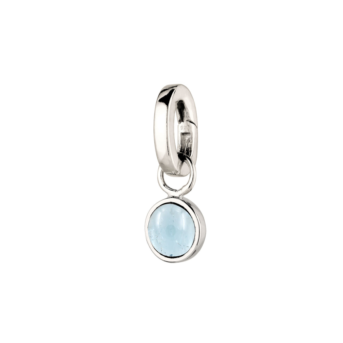Silber - Elli | Anhänger | Aquamarin Hellblau | 925 Sterling Silber