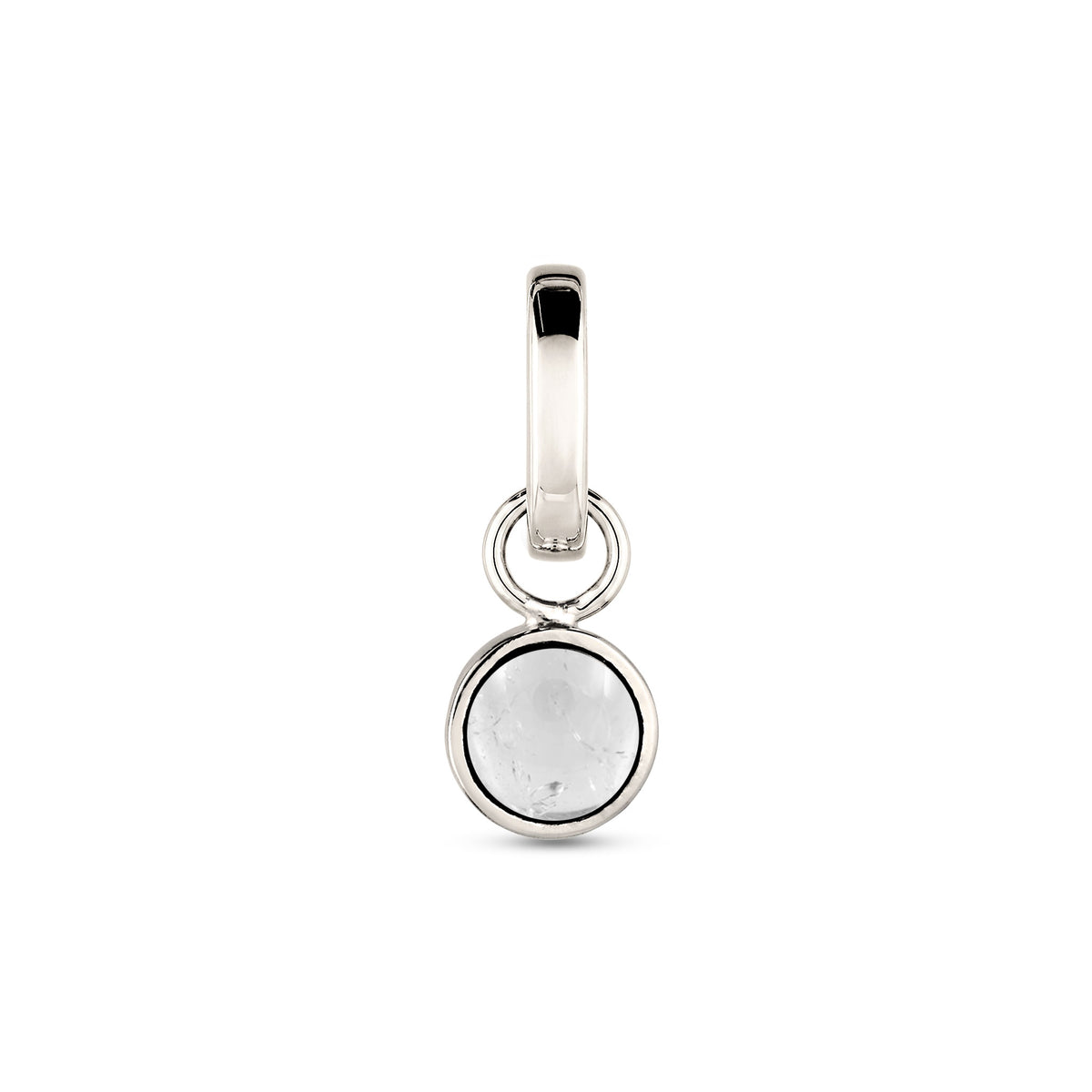 Silber - Elli | Anhänger | Bergkristall Weiß | 925 Sterling Silber