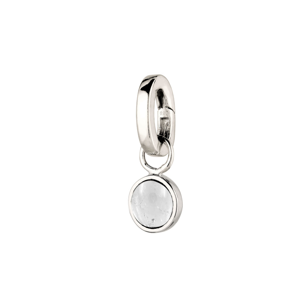 Silber - Elli | Anhänger | Bergkristall Weiß | 925 Sterling Silber