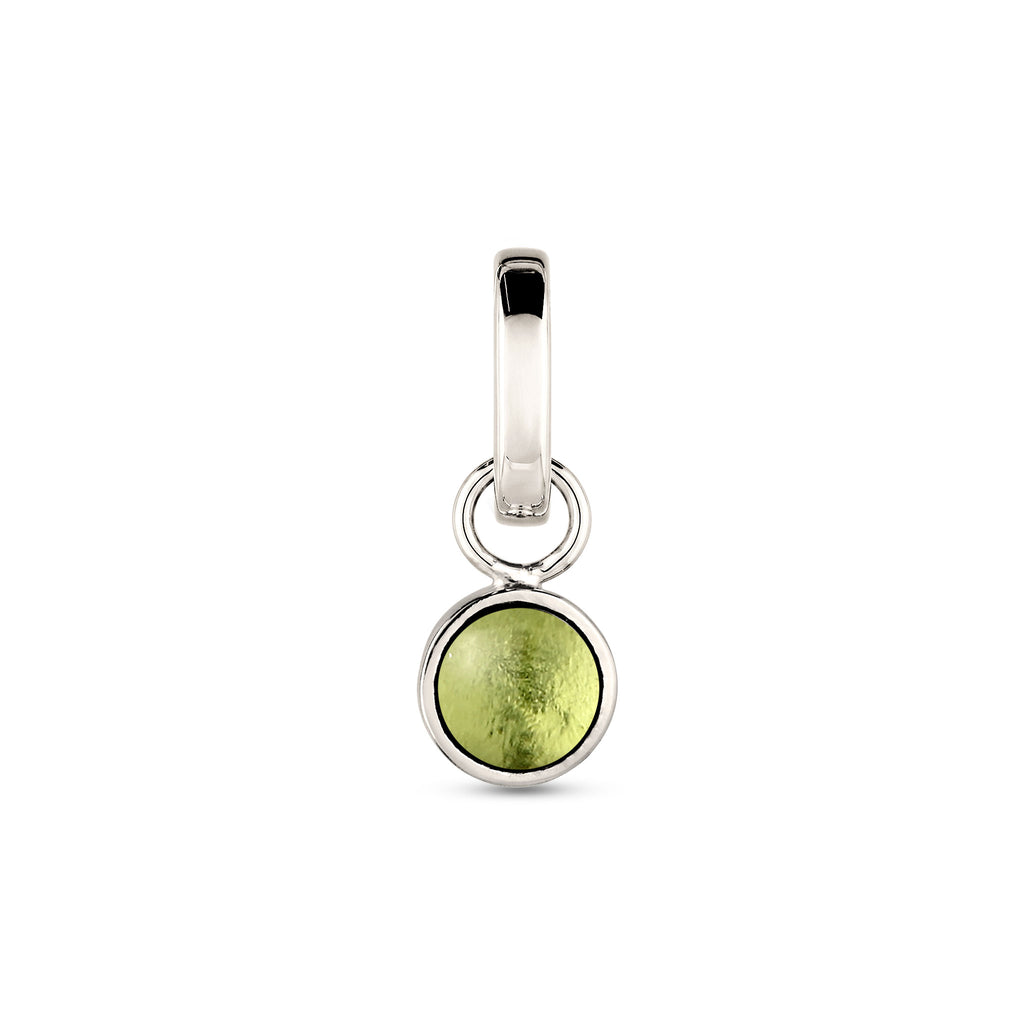 Silber - Elli | Anhänger mit Stein | Peridot Hellgrün | 925 Sterling Silber