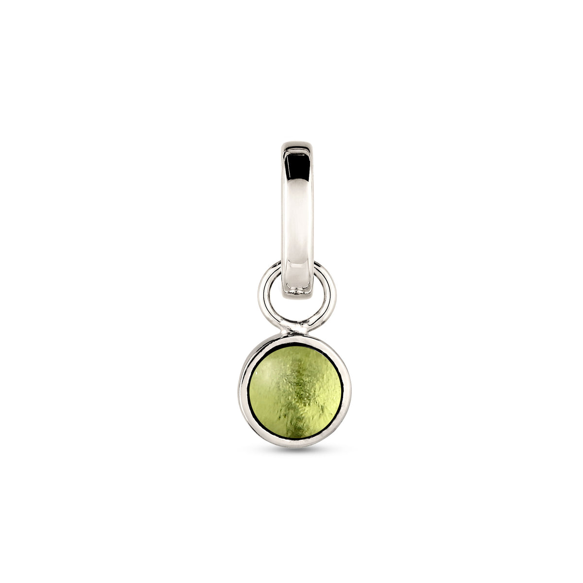 Silber - Elli | Anhänger mit Stein | Peridot Hellgrün | 925 Sterling Silber