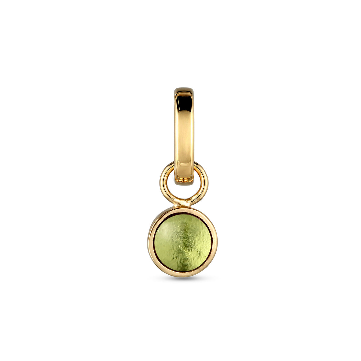 Gold - Elli | Anhänger | Peridot Hellgrün | 925 Sterling Silber vergoldet