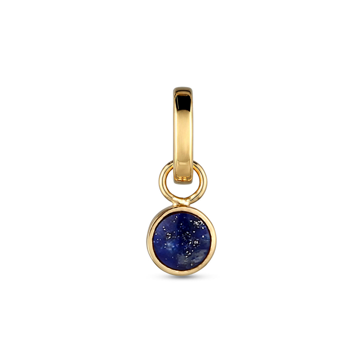 Gold - Elli | Anhänger | Lapislazuli Blau | 925 Sterling Silber vergoldet