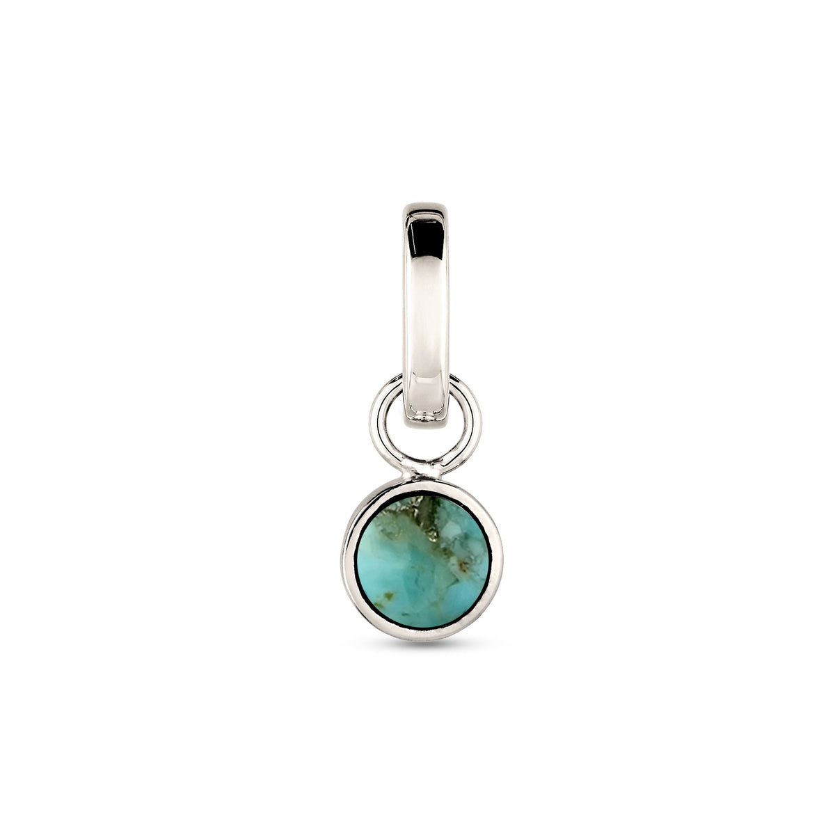 Silber - Elli | Anhänger | Howlite Türkis | 925 Sterling Silber