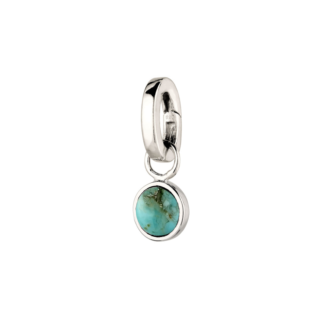 Silber - Elli | Anhänger | Howlite Türkis | 925 Sterling Silber