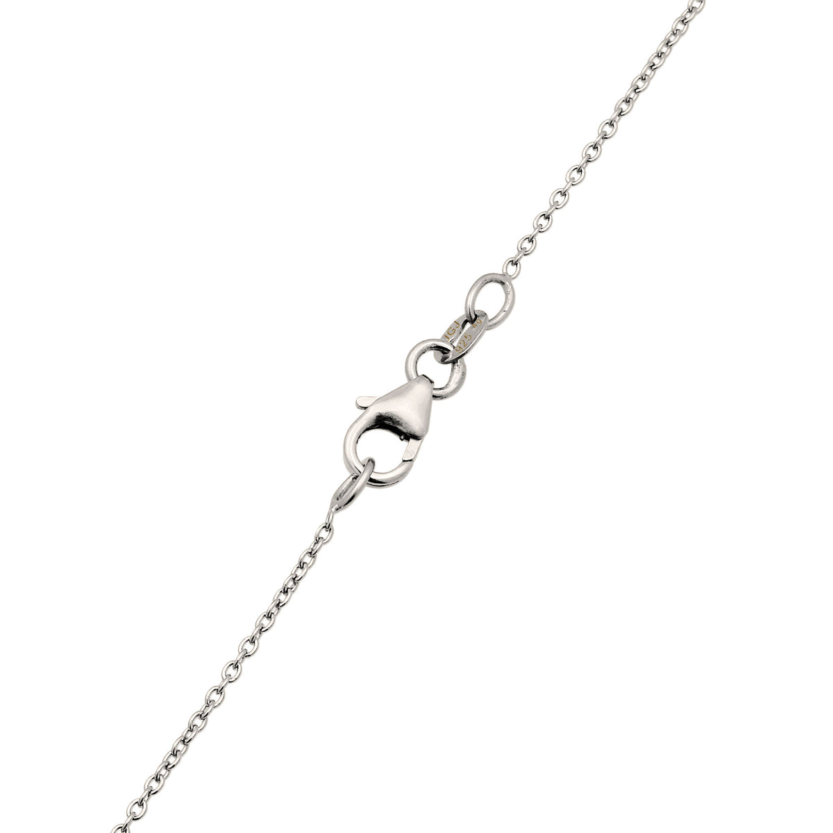 Silber - Elli | Halskette | Synthetischer Smaragd & Zirkonia | 925 Sterling Silber