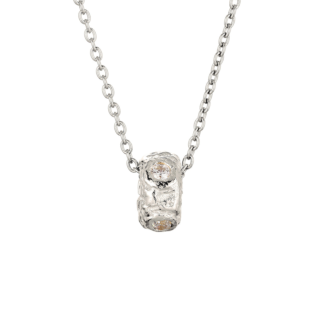 Silber - Elli | Halskette | Zirkonia (Weiß) | 925 Sterling Silber