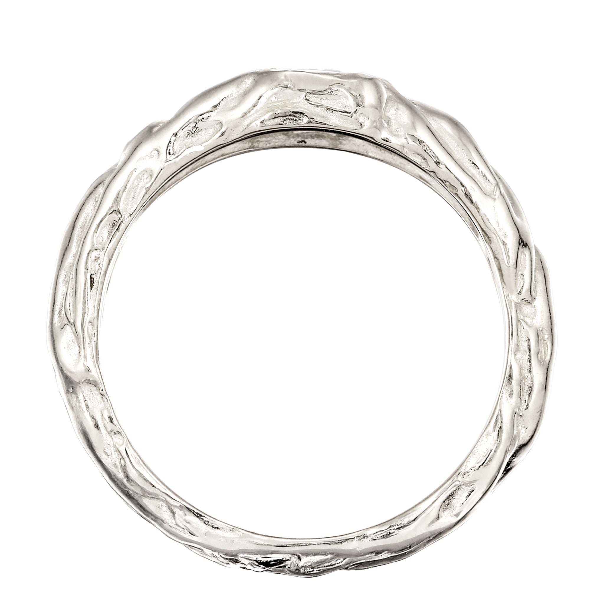 Silber - Elli | Ring Rechteck | Topas (Weiß) | 925 Sterling Silber