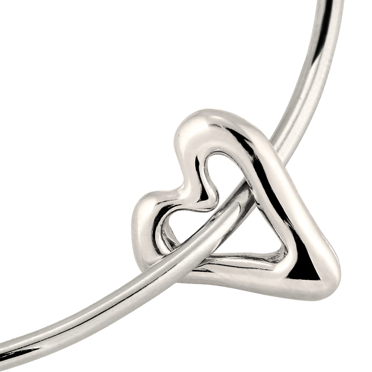 Silber - Elli | Armreif Herz Organic | Cut-Out | 925 Sterling Silber