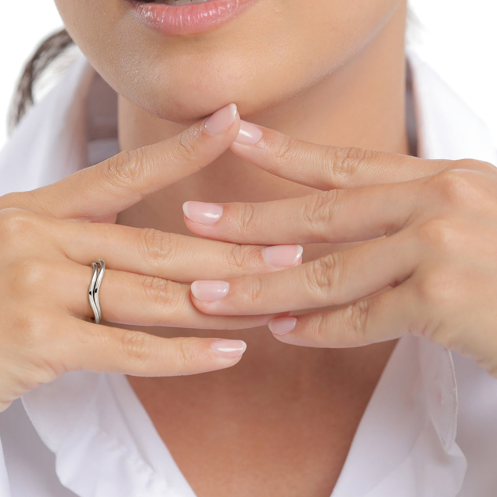 Silber - Elli | Ring Wellendesign Modern | 925 Sterling Silber