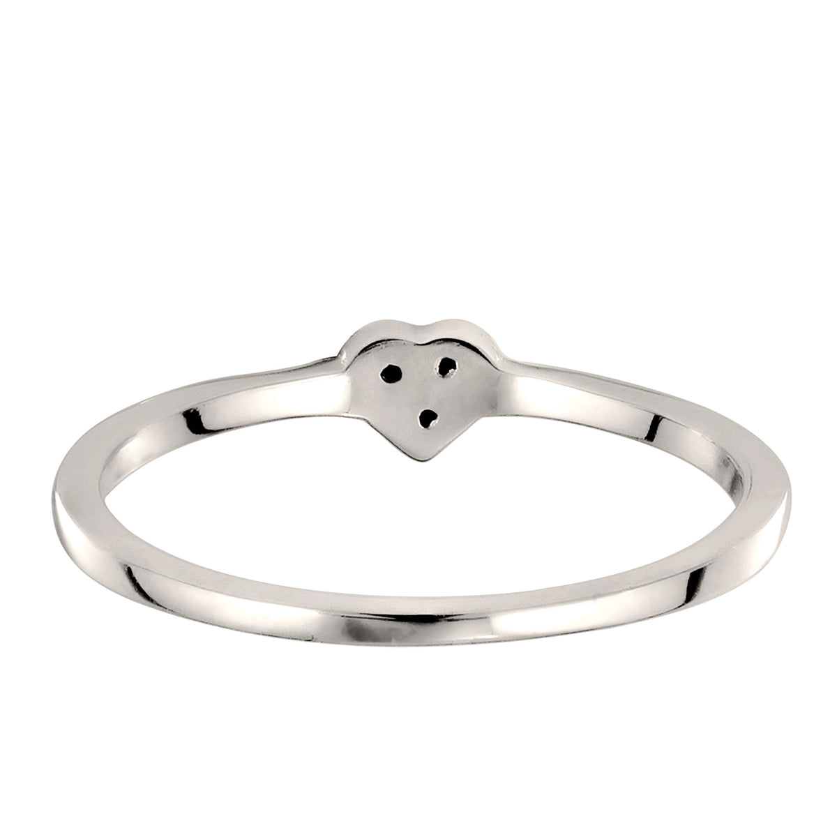 Silber - Elli | Ring Herz | Synthetischer Rubin (Pink) | 925 Sterling Silber
