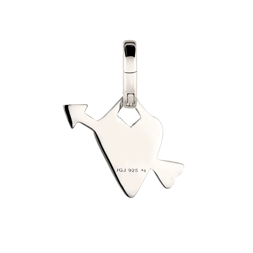 Silber - Elli | Charm Herz mit Pfeil | 925 Sterling Silber