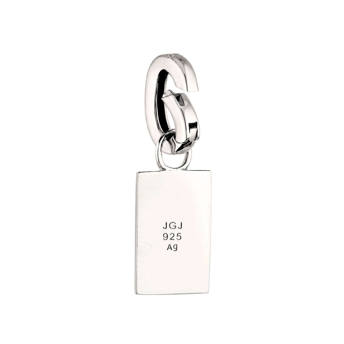 Silber - Elli | Charm Rechteck | Gravur | 925 Sterling Silber