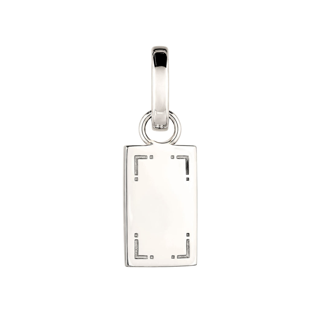 Silber - Elli | Charm Rechteck | Gravur | 925 Sterling Silber