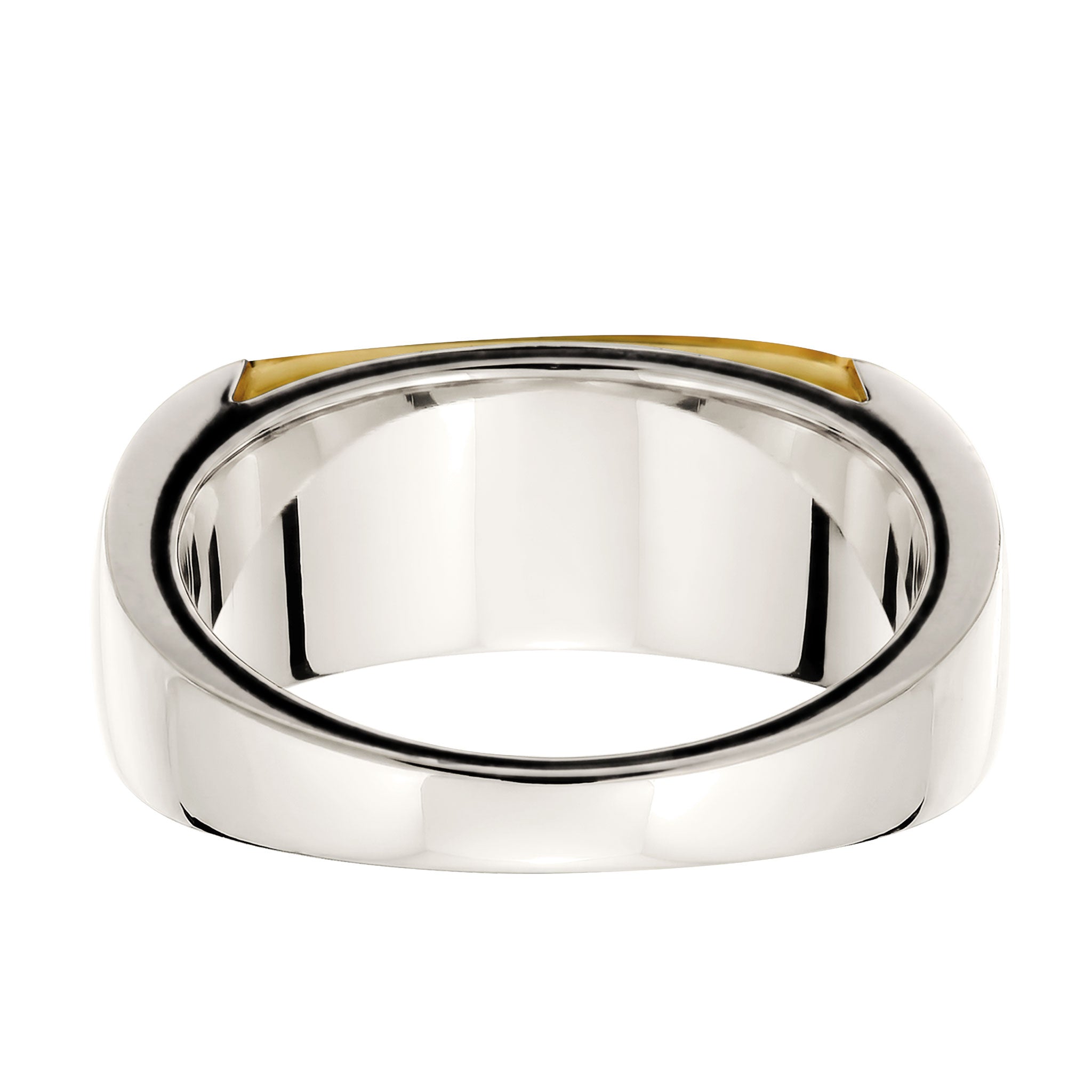 Silber - Elli | Ring | Resin Gelb | 925 Sterling Silber
