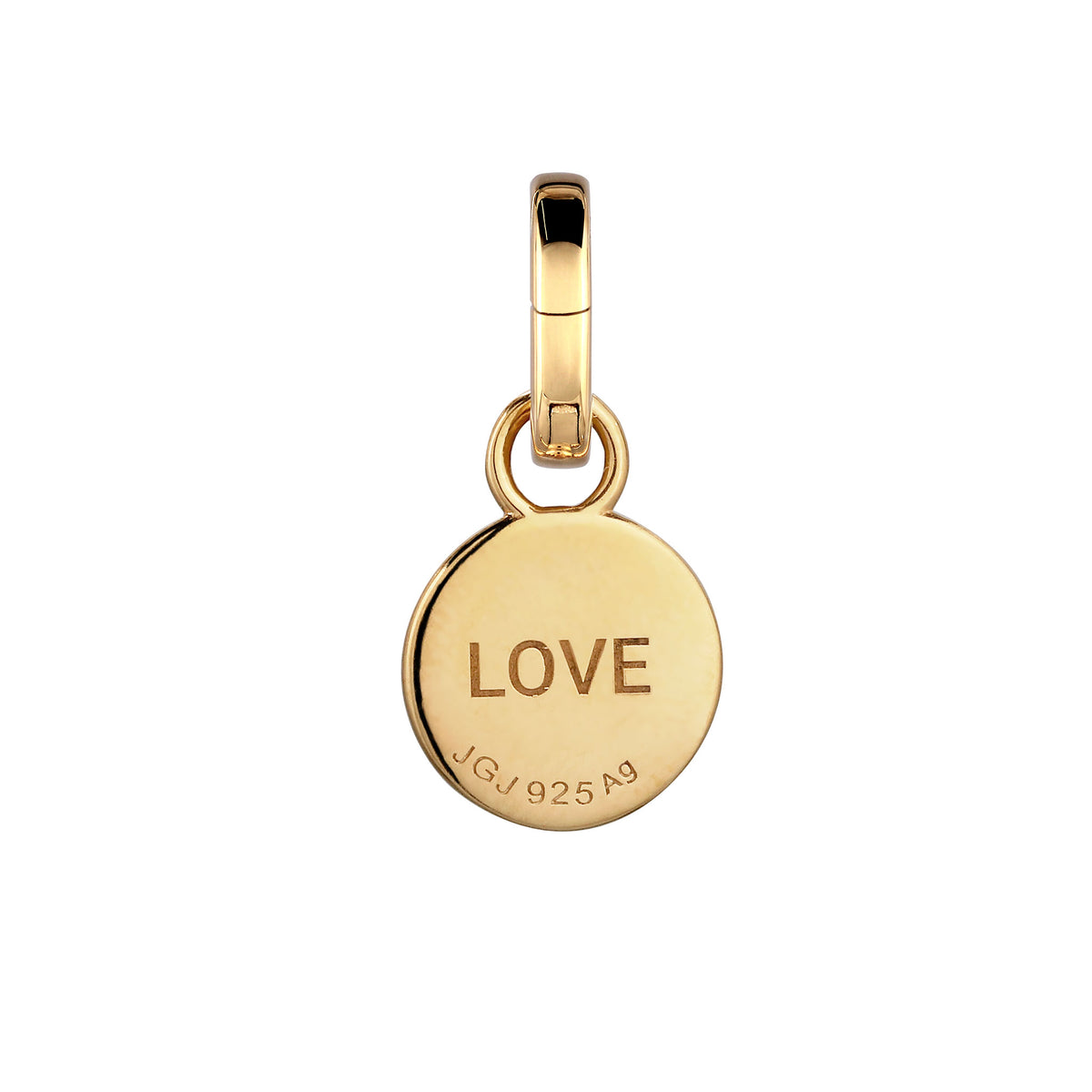 Gold - Elli | Charm Pill | 925 Sterling Silber vergoldet