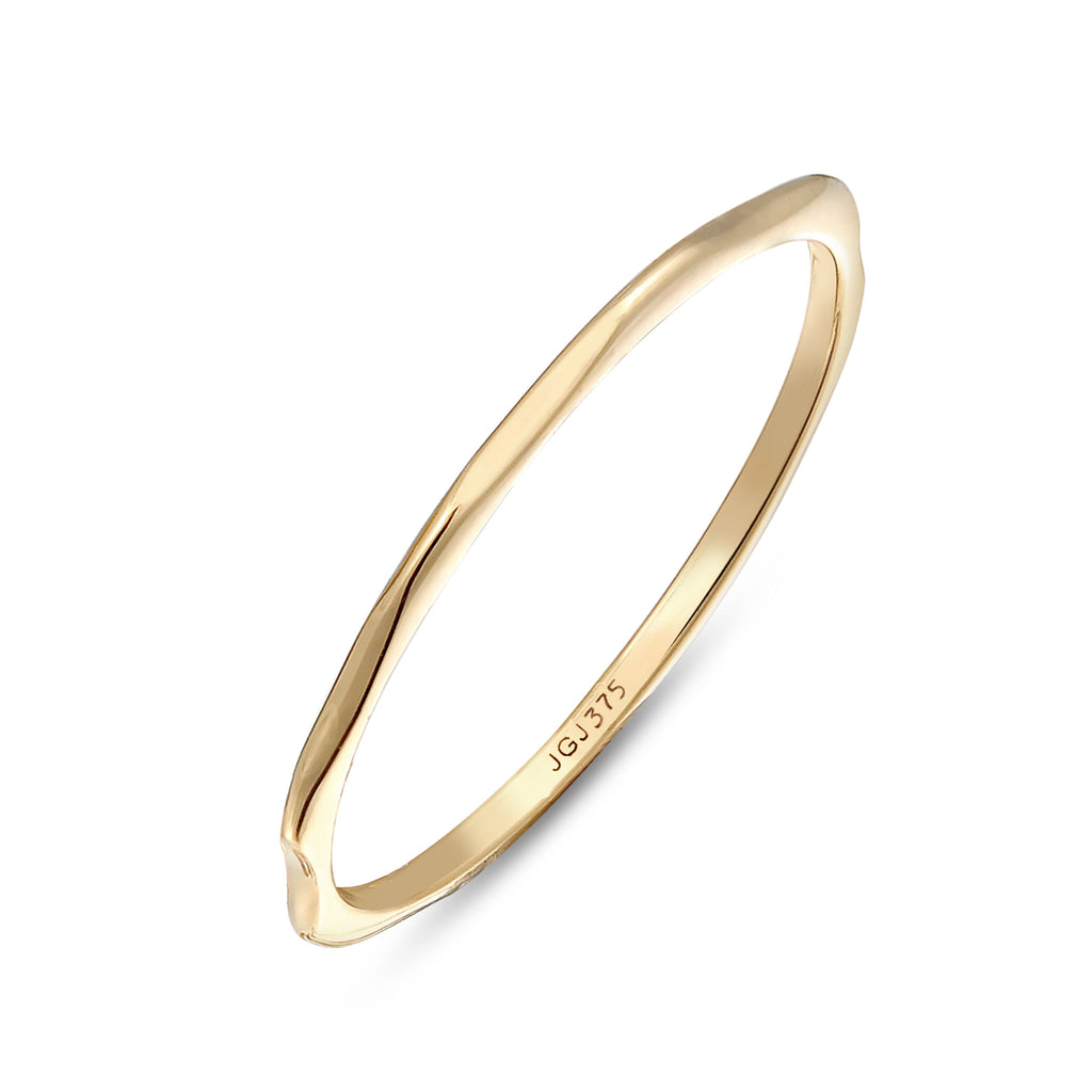 Gold - Elli PREMIUM | Bandring Facettiert | 375 Gelbgold
