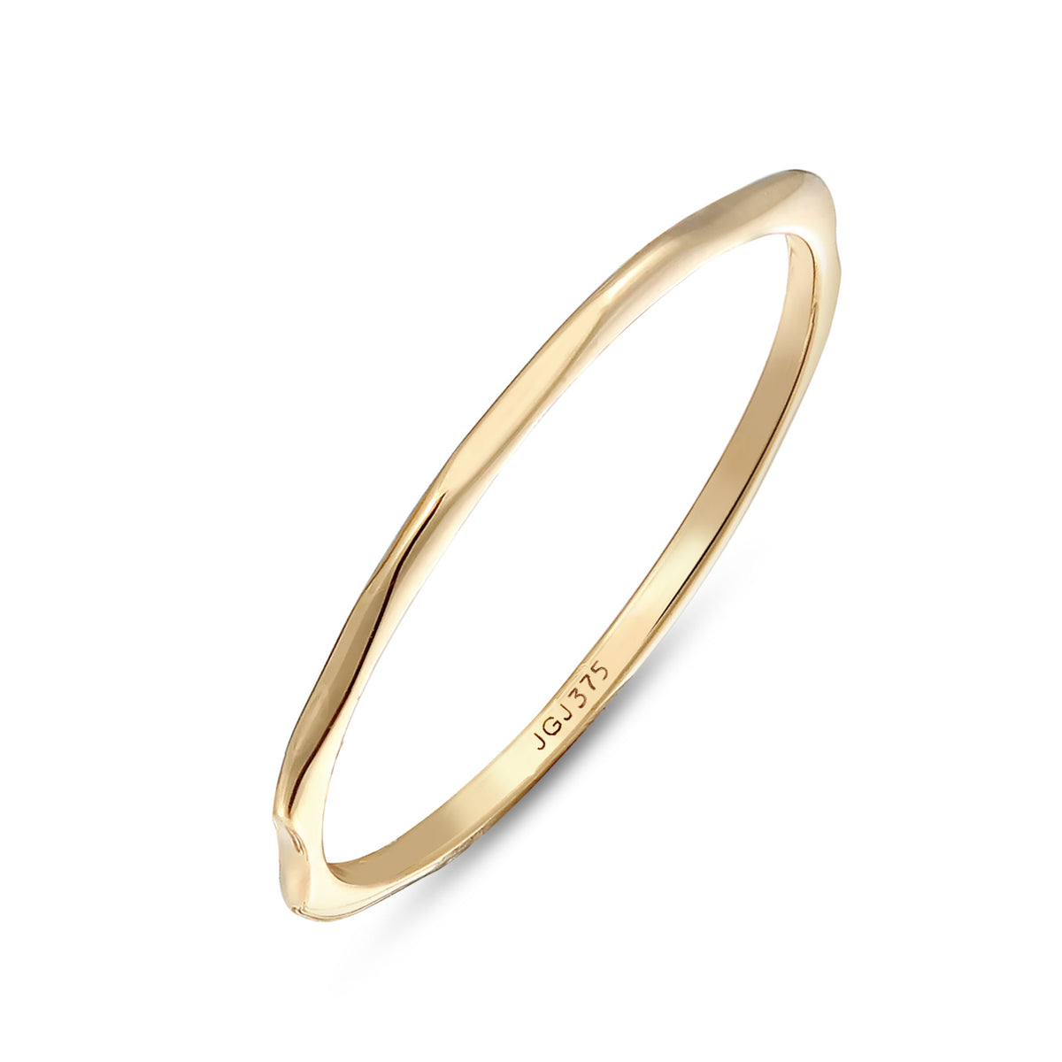 Gold - Elli PREMIUM | Bandring Facettiert | 375 Gelbgold