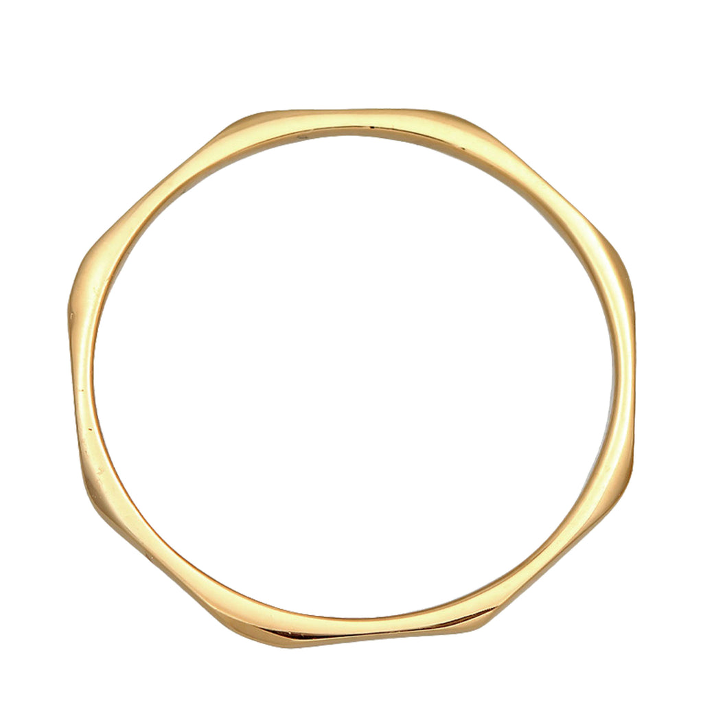 Gold - Elli PREMIUM | Bandring Facettiert | 375 Gelbgold
