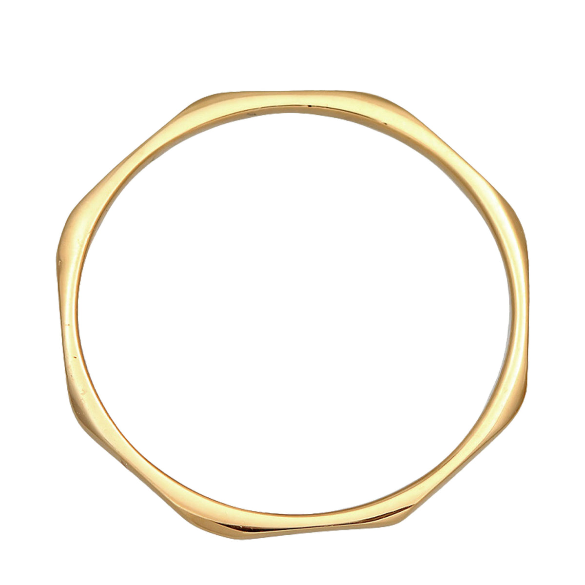 Gold - Elli PREMIUM | Bandring Facettiert | 375 Gelbgold