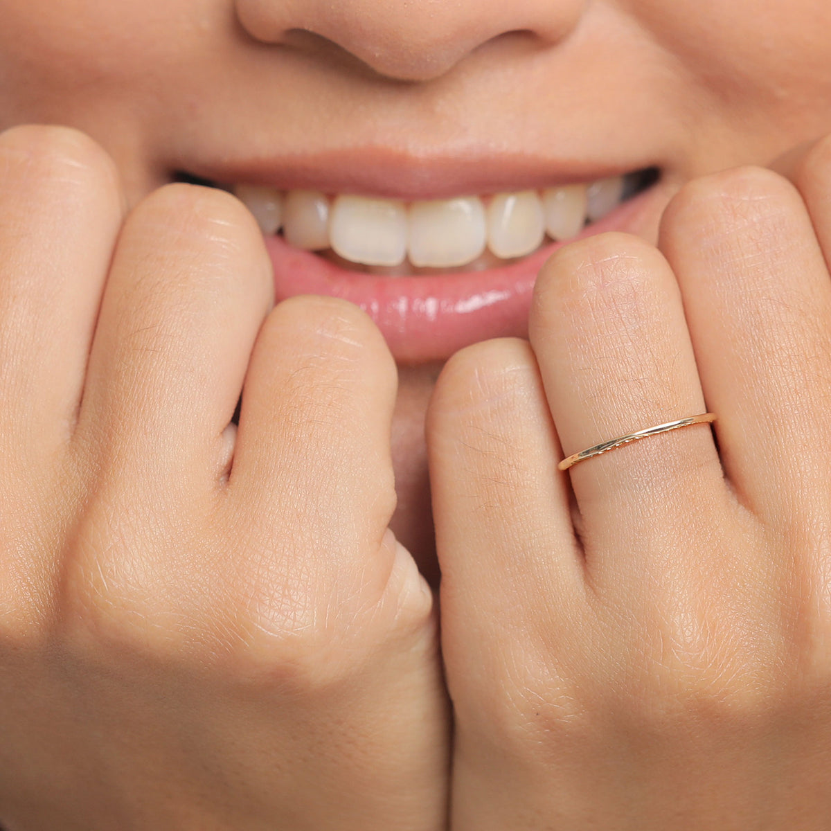 Gold - Elli PREMIUM | Bandring Facettiert | 375 Gelbgold