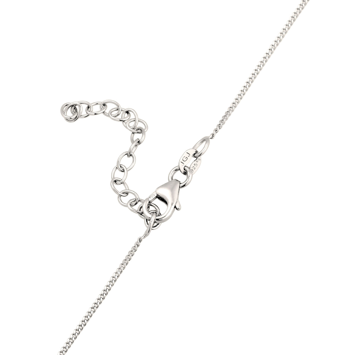 Silber - Elli | Halskette Organic | Citrin Topas Synthetischer Smaragd | 925 Sterling Silber