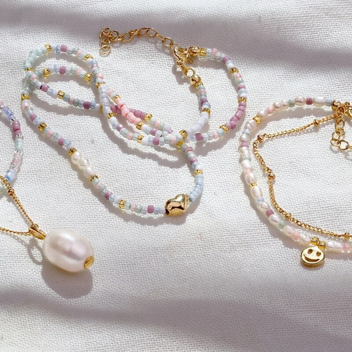 Schmuck mit bunten Beads & Baroque Perlen 