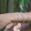 Bracelet Stack in Silber