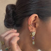 Earcuff und Ohrstecker Spirale in Gold